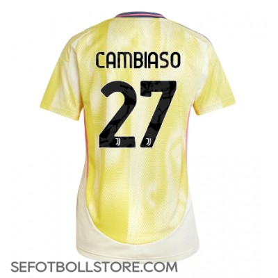 Juventus Andrea Cambiaso #27 Replika Bortatröja Dam 2024-25 Kortärmad Juventus Andrea Cambiaso #27 Replika Bortatröja Dam 2024-25 Kortärmad
